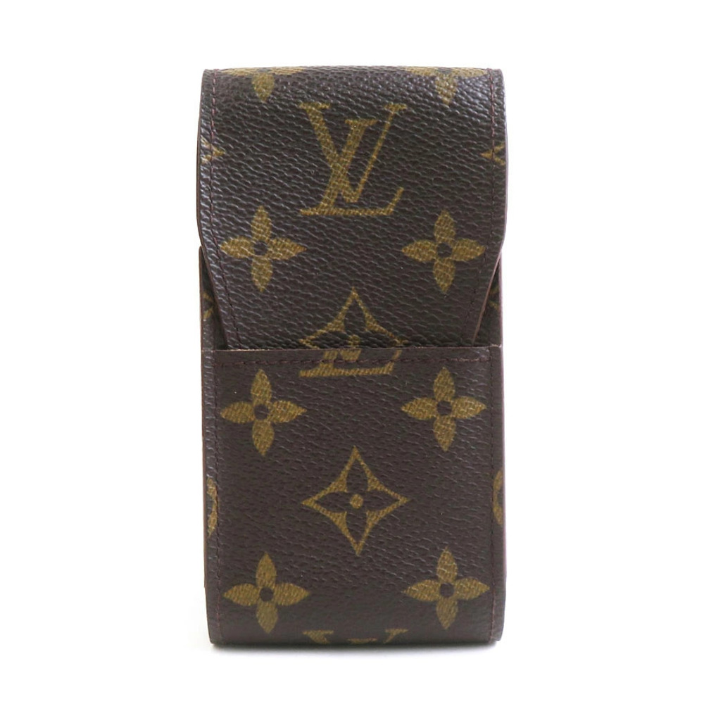 Louis Vuitton Cigarette Case Monogram Etui Canvas Brown
